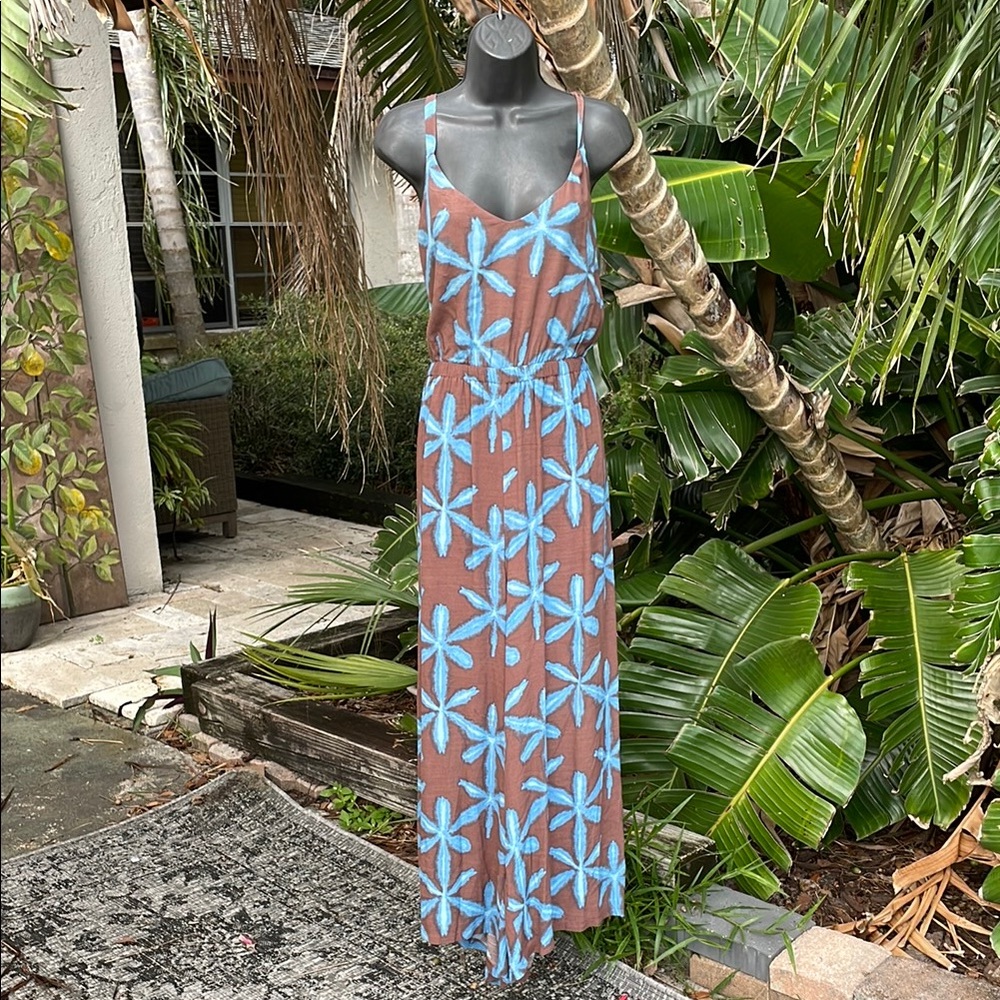 Loft, floral tie, back cropped wide leg jumpsuit